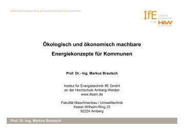 Prof. Dr.-Ing. Markus Brautsch - Amt für Ländliche Entwicklung ...