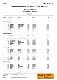 19.03.2011 - Matthey Timing Davos