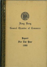 1899 - The Hong Kong General Chamber of Commerce