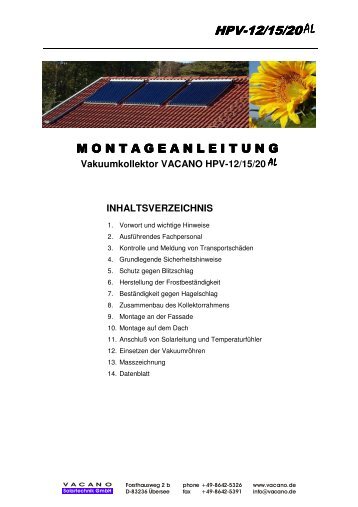 Montageanleitung HPV_12_15_20_AL.pdf - Vacano GmbH