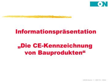 Die CE-Kennzeichnung von Bauprodukten - Limot