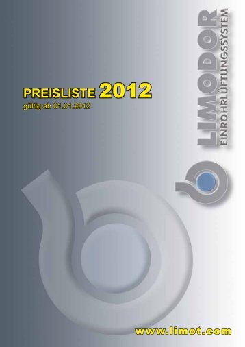 PREISLISTE 2012 - Limot