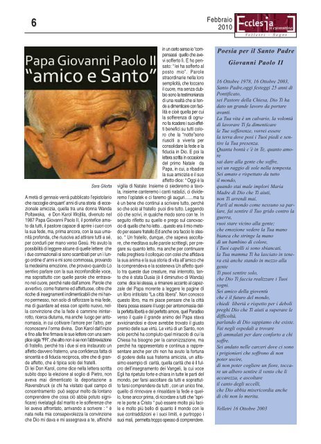 In questo numero: Concilio Vaticano II 2009-2010 - Diocesi ...