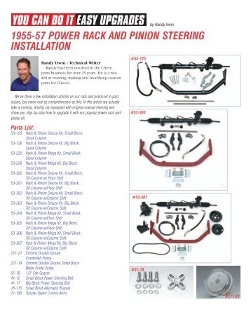 1955-57 power rack and pinion steering - Ecklers Classic Chevy