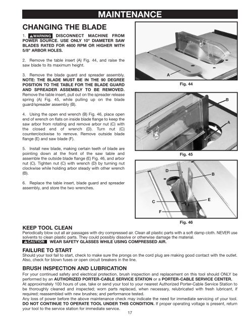 Double Insulated 10" Bench Top Table Saw Instruction Manual