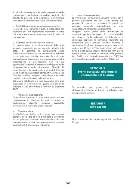 Versione integrale - Gruppo Banca Carige