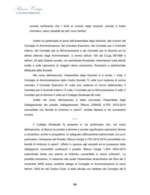 Versione integrale - Gruppo Banca Carige