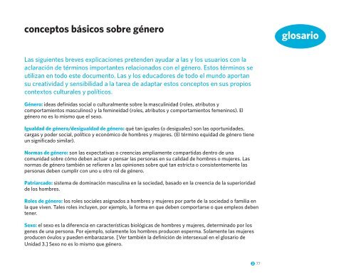 Pautas y actividades hacia la educaciÃ³n en sexualidad ... - Prenatal