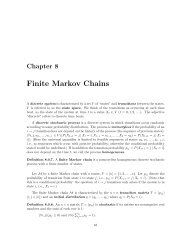 Finite Markov Chains - Department of Computer Science