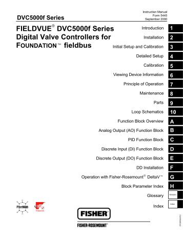 FIELDVUE DVC5000f Series Digital Valve Controllers for
