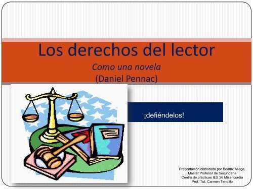 Los derechos del lector (Daniel Pennac)