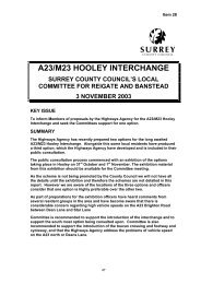 A23/M23 HOOLEY INTERCHANGE - Surrey County Council