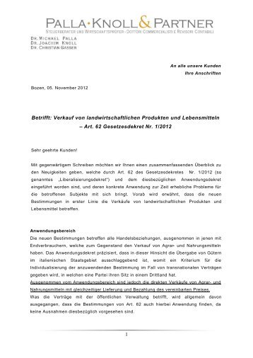 Verkauf von landwirtschaftlichen Produkten und Lebensmitteln