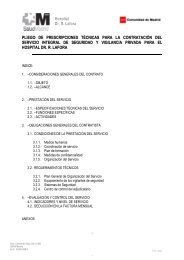 Hospital Dr. R. Lafora PLIEGO DE PRESCRIPCIONES TÃCNICAS ...