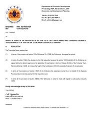 Townships Board's decision on Checkers DC - Midrand Estates