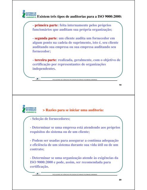 sistemas de qualidade : normas iso 9000:2000 - Si.lopesgazzani ...