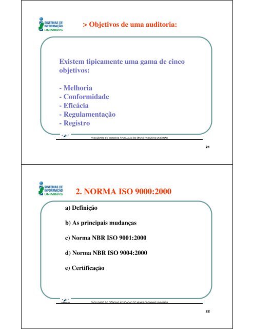 sistemas de qualidade : normas iso 9000:2000 - Si.lopesgazzani ...