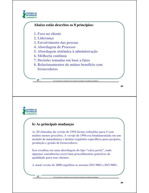 sistemas de qualidade : normas iso 9000:2000 - Si.lopesgazzani ...