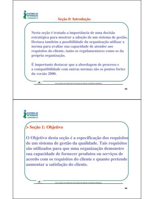 sistemas de qualidade : normas iso 9000:2000 - Si.lopesgazzani ...