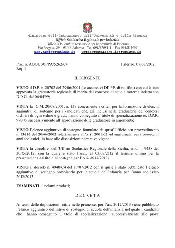 decreto aggiuntiva mate definitiva 2012-13.pdf - ufficio xv ambito ...