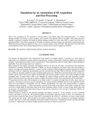 Simulation for an Automation of 3D Acquisition and ... - Le2i - CNRS
