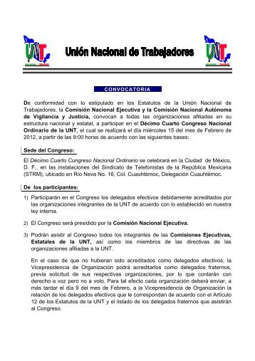 Convocatoria (PDF) - STRM