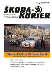 Ausgabe 01/2012 - Skoda-Oldtimer IG