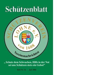 sei uns Schützen stets ein Gebot? - Schützenverein Lohne eV von ...