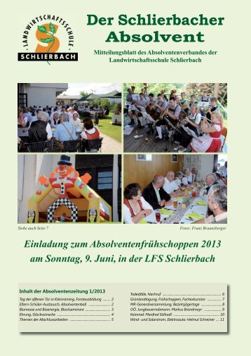 Der Schlierbacher Absolvent - Landwirtschaftliche Berufs- und ...