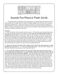 Sounds Fun Phonics Cards Instructions - Heidi Songs