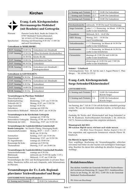 Amtsblatt - Teichwolframsdorf