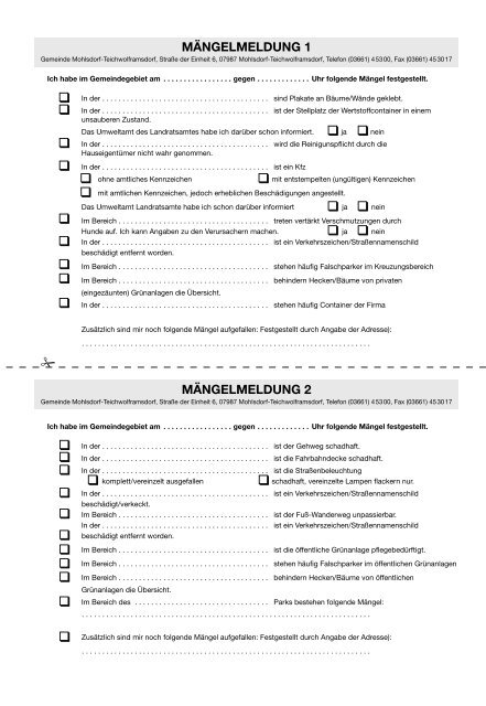 Amtsblatt - Teichwolframsdorf