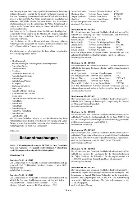 Amtsblatt - Teichwolframsdorf