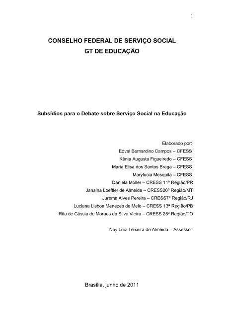 Seminário Estadual CRESS-MG: 60 Anos Historias, Memorias e