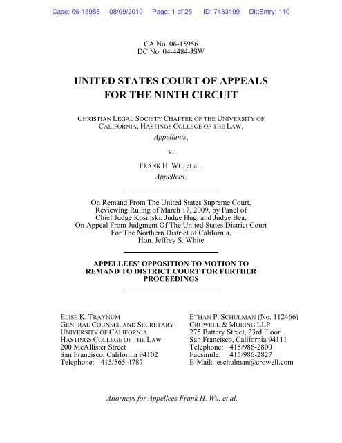 United states court of appeals for the ninth circuit - National ...