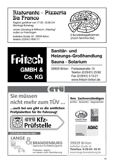 4. Ausgabe vom 30.10.2011 (PDF 4,8MB - SV 20 Brilon