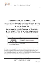 Auxiliary Systems Chemistry Control - EDF Hinkley Point