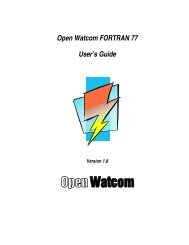 3The Open Watcom FORTRAN 77 Compiler - HEAnet Mirror Service
