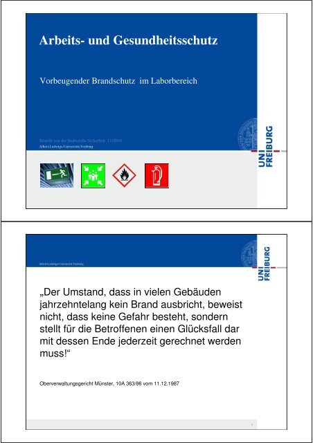 Brandschutz in Laboratorien