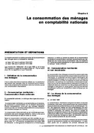 La consommation des mÃ©nages en comptabilitÃ© nationale - Temis