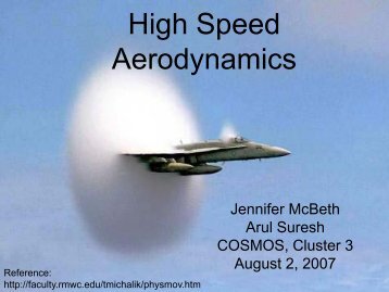 High Speed Aerodynamics - COSMOS