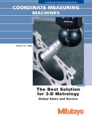 coordinate measuring machines - Mitutoyo America Corporation