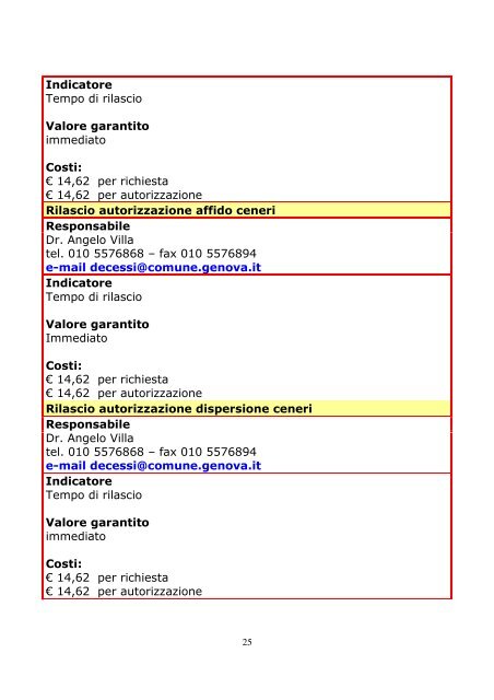 Servizi demografici - Comune di Genova