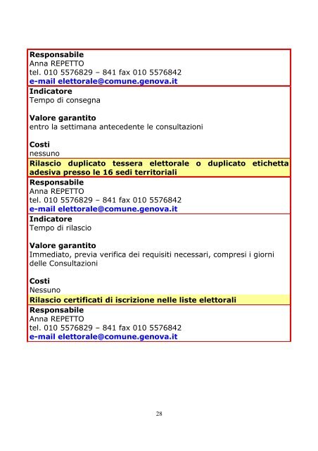 Servizi demografici - Comune di Genova