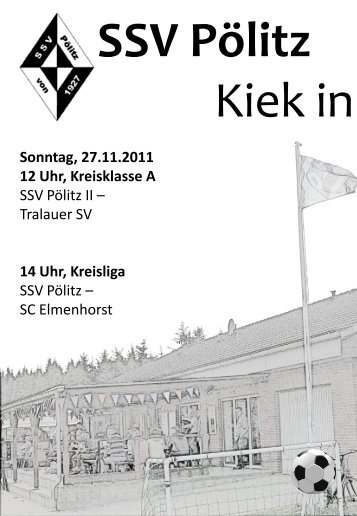 „Kiek in“ - Plakat - Bande - SSV Pölitz