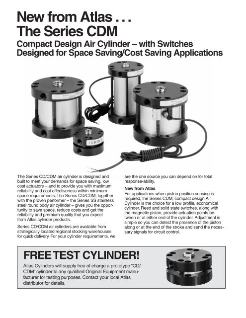 CD Series Compact Design Air Cylinders - Norman Equipment Co.