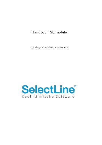 Handbuch SL.mobile - SelectLine