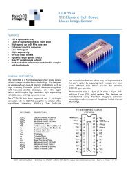 CCD 153A Data Sheet - Fairchild Imaging