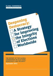 A Strategy for Improving the Integrity of Elections Worldwide - Global ...