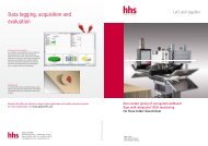 Data logging, acquisition and evaluation - hhs-systems.de - Baumer ...